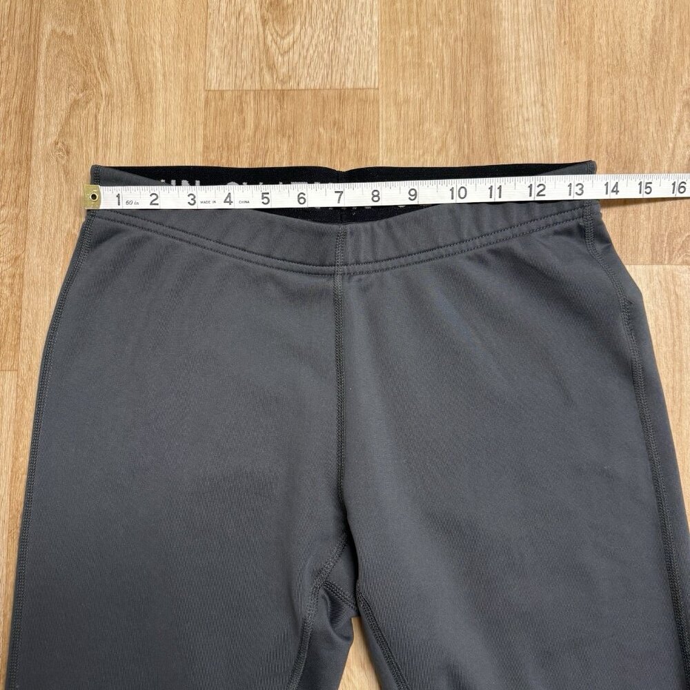 NIKE PRO LEGGINGS FLEECE LINED GRAY SIZE S FIT DRY ELASTIC WAIST WARM ATHLETIC - Picture 11 of 14
